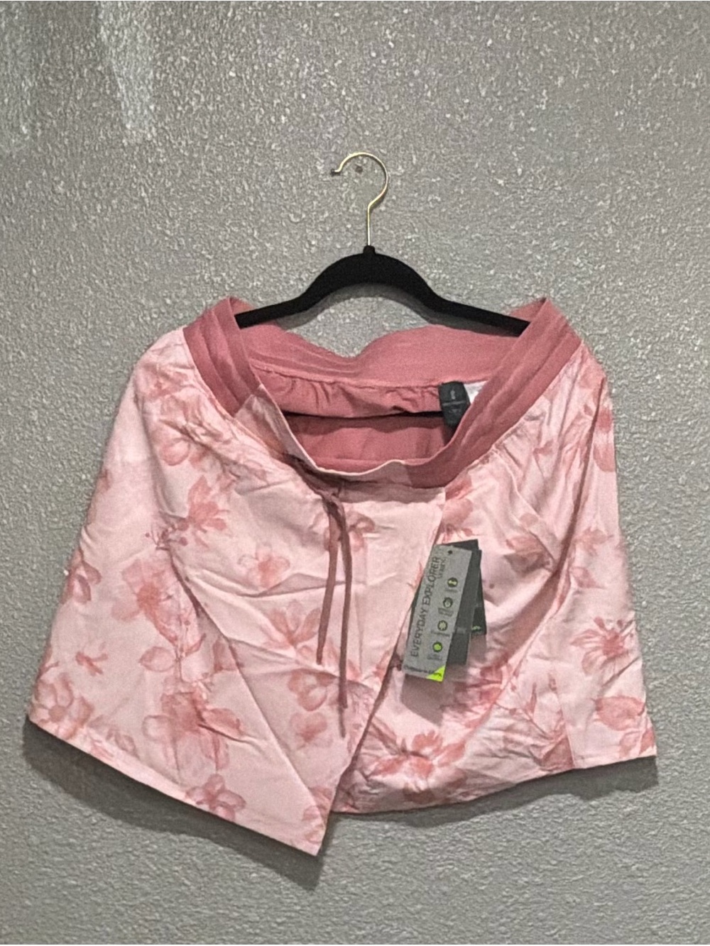 Women’s Pink Floral Drawstring Skirt